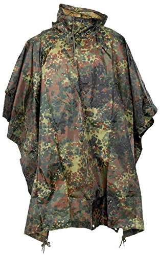 MFH US Poncho Ripstop (DE/NL/SE/PL, Alphanumerisch, Einheitsgröße, Regular, Regular, flecktarn)