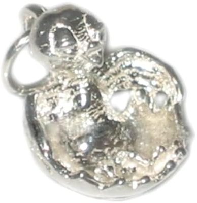 Poussin dans un breloque en argent sterling œuf .925 x1 Poussins - ufs breloques de Pâques