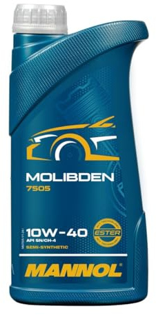 MANNOL 7505 Molibden Benzin 10W40 SL/CF 1L Motorenöle Flasche