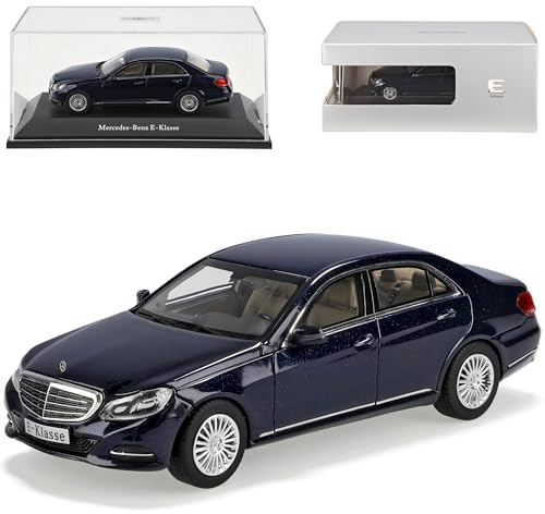 Kyosho Mercedes-Benz E-Klasse Limousine Cavansit Blau W212 Ab Facelift 2013 1/43 Modell Auto mit individiuellem Wunschkennzeichen
