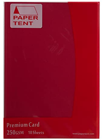 Papertent-Premiumkarton, A4, 230 g/m², 10 Blatt pro Packung, Rot