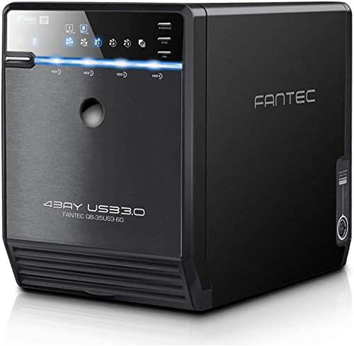 FANTEC QB-35US3-6G 4x 3.5 Zoll HDD Gehäuse USB 3.0 und eSATA Bundle mit 2x 4000GB