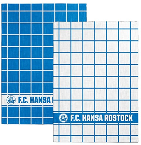 Hansa Rostock FC Geschirrtuch 2er Set Fanartikel