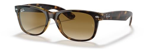 Ray-Ban Herren New Wayfarer Sonnenbrille, Tortoise, Large (Herstellergröße: 58)