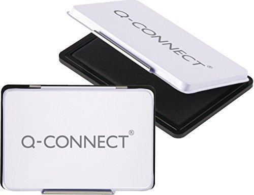 4er Sparpack Stempelkissen 9x5,5cm schwarz Q-CONNECT