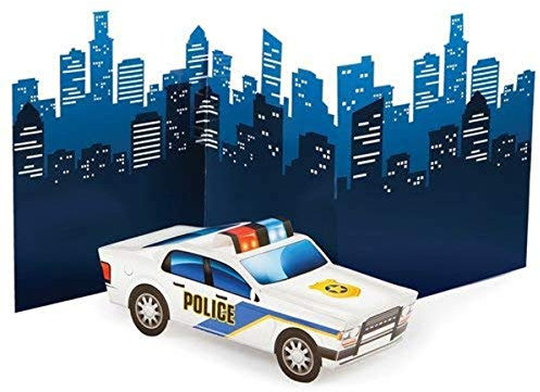 Police Theme Party Centerpiece Set - 1 Pc