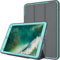 TECHGEAR D-Fence Étui pour iPad Air 3 2019 / iPad Pro 10.5, Housse Coque Rigide, Protection Anti-Choc avec Support/Protection Écran Amovible Compatible avec iPad Pro 10.5 Pouces [Gris/Aqua]