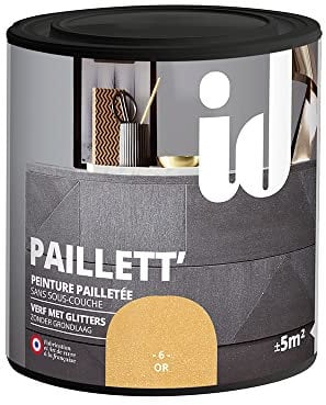 Peinture meubles et boiseries PAILLETT 500ML OR - ID Paris