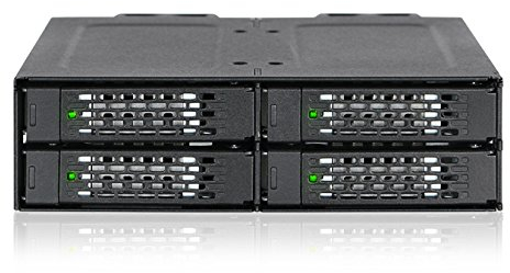 Backplane IcyDock 4x6,3cm SATAI-III in 1x5,25 HDD/SSD sw intern Bulk