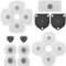 OcioDual Kit 9 Boutons Touches Silicone Rubber Conductive Pad Compatible Controller Manette PS4 JDS-001 JDS 010