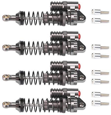 4 Stücke RC Stoßdämpfer, Aluminiumlegierung Hochfeste Federn Schocks Set Dämpfer für Axial / SCX10 / D90 / RC Crawler Auto