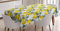 ABAKUHAUS Bohemien Tischdecke, Sommersaison Früchte, Inn und Outdoor Bereich geeignet Waschbar Druck Klare Farben Kein Verblassen, 140 x 200 cm, Reseda Grün Gelb