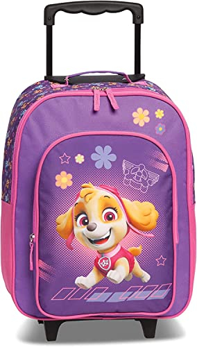 Paw Patrol Rucksack Kinder Jungen Maedchen Kinderkoffer Mädchen Kindertrolley präsentiert von RabamtaGO® (M4 Pink)