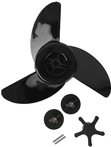 MAGT Bootspropeller, QP05013A 3-Blatt-Schiffsmotorbootpropeller Kompatibel mit Haibo T54 (Schwarz)