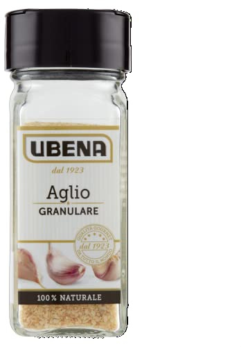 UBENA, Aglio Granulare, Ideale per Antipasti, Insalate, Salse e Marinature, Formato Vasetto da 52 gr