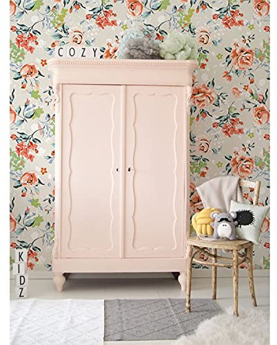 Coloray Le Papier Peint 208x146cm Meuble Chambre Salon Cuisine Décoration En Tissu Muraux Entoilage Intissé - Vibres vintage roses