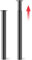 Hibtn 1 Pcs Adjustable Table Legs - Folding Table Leg for Breakfast Bar and Worktop Support Round Tube Height Adjustment 710-1100mm Black