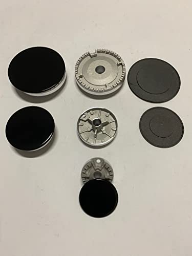 SET 5 fornelli in alluminio e piattini in ghisa smaltati per vari piani cottura a GAS COMPATIBILI CON alcuni modelli ARISTON INDESIT GLEM GAS BEKO KIT B 813 5F(GARANTITI HOMELY)