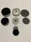 SET 5 fornelli in alluminio e piattini in ghisa smaltati per vari piani cottura a GAS COMPATIBILI CON alcuni modelli ARISTON INDESIT GLEM GAS BEKO KIT B 813 5F(GARANTITI HOMELY)