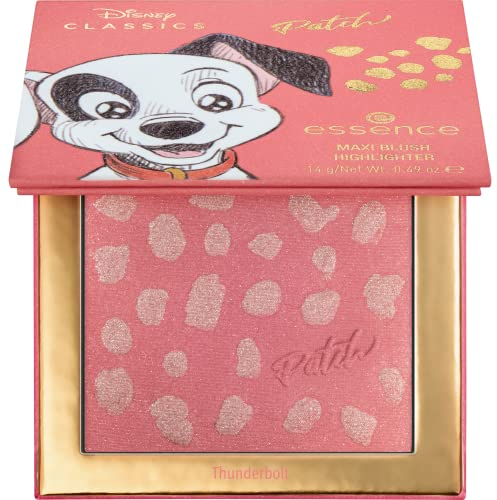 essence Disney Classics Patch maxi blush highlighter, Nr. 03 Thunderbolt, mehrfarbig, 2 Farben, sofortiges Ergebnis, schimmernd (14g)