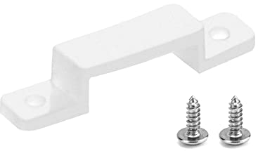 QWORK® 100 Pezzi Clip per Fissaggio Strisce LED, 12mm Clip per Supporto in Silicone per Fissaggio Strisce LED RGB 1210 (Viti Incluse)