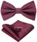 HOULIFE Fliege Herren Set - Verstellbare Fliege aus Satin Polyester Vorgebunden Fliege, einfarbige Einstecktuch, Manschettenknöpfe Set für Bräutigam Hochzeit formal mit Geschenkbox