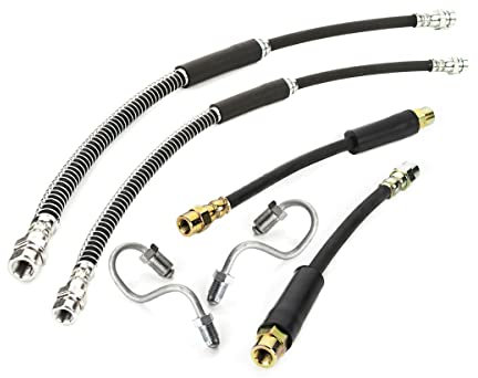 LST 4x Bremsschlauch Bremsleitung Rohr Set vorne hinten A3 8P 1P 3T