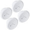 ECHOGEAR TV & Desk Cable Management - 2.25 Mini Cord Hider Conceals 3 Low Voltage Cables Behind Wall - Perfect for Speakers, Mounted TVs, Desks & More - White 4-Pack