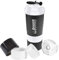 VIGIND Protein Shaker Bottle,Leak Proof Sports Water Bottle for Protein Mixer- Non Slip 3 Layer,16 oz Shake Cup with Pill Tray Storage (White)