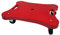 BUSDUGA 4261 Rollbrett mit Griff, 40x31x9,5cm, Scooter Board, belastbar bis 50kg, erhältlich in vier Farben (Rot)