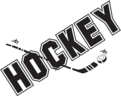 Toyvian Glattes Wandtattoo 1stk Eishockey Hockey-wandtattoo Hockey Wandtattoo Hintergrund Kind Geschnitzt Schwarzes Wandtattoo