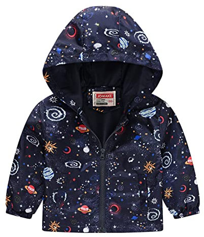 YCBMINGCAN Veste pour enfant garçon et fille : printemps été bébé veste fine veste softshell coupe-vent veste d'extérieur avec capuche, Noir-a, 18-24 mois