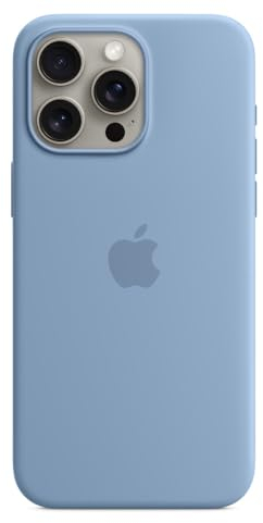 Apple iPhone 15 Pro Max Silicone Case with MagSafe - Winter Blue 