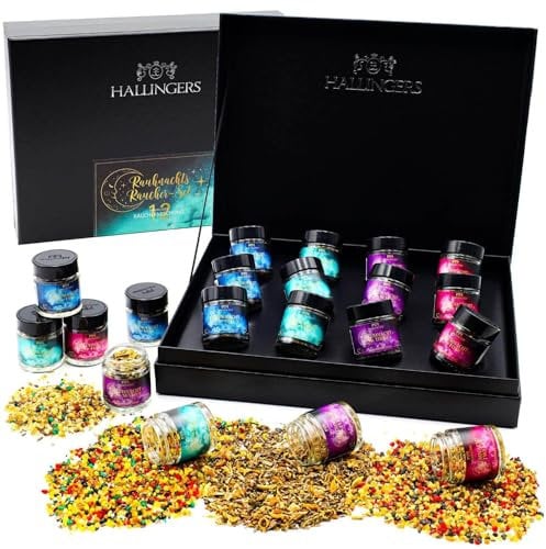 Hallingers Räucherwerk-Set für die Rauhnächte - 12er Premium Räucherwerk für die Rauhnächte als Geschenk-Set zum Räuchern (Set) - Geschenkideen Weihnachten & Geschenke Adventskalender | Glückwunsch Ja