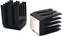SOEWGAIJI 10 Stück 9 x 9 x 12 mm Aluminium-Kühlkörper, Chip, RAM, Aluminium, Mini-IC-Chipsatz, Kühlung, 9 x 9 x 12 mm, 9 x 12 mm(Color:Black)