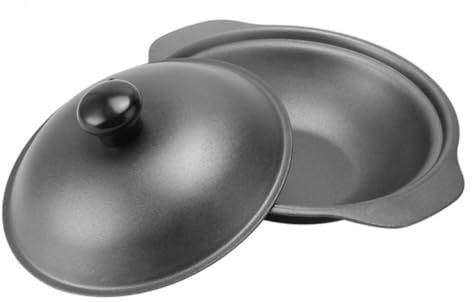 OKUMEYR Gusseiserne Kleine Reis-kochtopf Mit Deckel Hitzebeständiger Eisentopf Mit Belüftungsöffnungen Zum Garen Von Huhn Und Anderen Gerichten