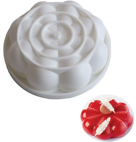 MARUKO Moules à Gâteaux en Silicone, Moules en Silicone pour La Pâtisserie, Antiadhésifs et Réutilisables, Accessoires de Cuisine pour Cadeaux de Bricolage (174005)