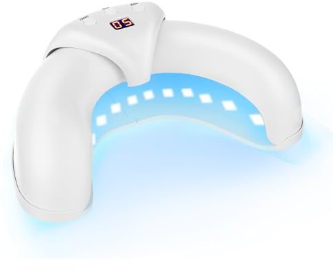 Nagelpilz-Behandlungsgerät mit Dual-Licht-Therapie, 470nm Blaulicht + 910nm Infrarotlicht, 3 Timer-Modi, U-förmiges Design