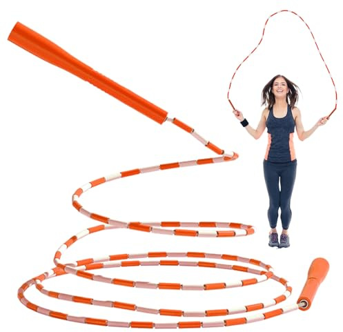 Beaded Jump Rope, Adjustable Lightweight Design, Portable Fitness Tool, Skipping Cord, Ideal for Kids Adults, Sports Training and Entertainment, Playground Park Outdoor, 280cm