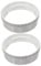 ULTECHNOVO 2pcs Air Conditioning Accessories Interface Connector Adapter Air Conditioner Exhaust Hose Flange Small Drain Hose Plastic White