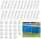 SIGANDG Pasador de Repuesto para Piscina, Piezas de Repuesto para Marco de Piscina, Repuestos de Piscinas de Plastico, Pasadores de Plástico para Juntas de Piscinas y Juntas de Goma para Intex(24 PCS)