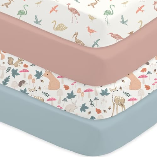 Little Grape Land Spannbettlaken 70x140cm, 4er Set Babybett Kinderbett | Weiche Mikrofaser, atmungsaktiv, mit 360° Rundum-Gummizug, Oeko-TEX zertifiziert und pflegeleicht für den täglichen Gebrauch.