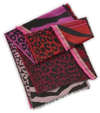 CODELLO Women Jacquard Scarf POLYACRYLIC Mix Anim - 35X180CM