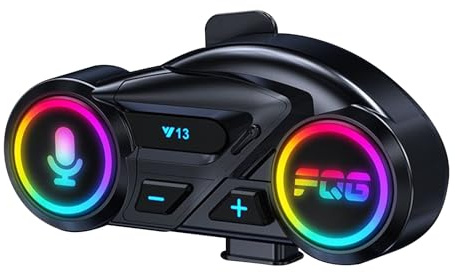 Sucritude Helmet Headset,Wireless Motorcycle Helmet Speakers | Waterproof Noise Reduction 800mAh Earbuds for Bicycle Snowboard Skiing Touring Commuting Snowmobile