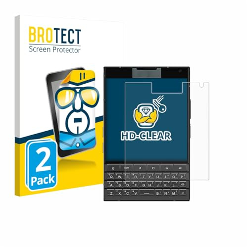BROTECT Schutzfolie für Unihertz Titan 2 | 2 Stück Transparenter Displayschutz Made in Germany Klare Displayschutz-Folie Clear Einfache Montage Case-Friendly