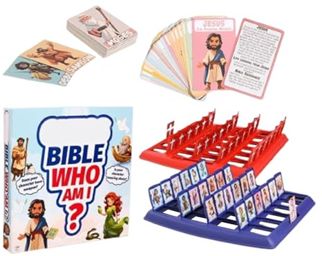 Gioco Indovina Sono Della Bibbia | 2,17 Giocattoli Classici Interattivi Con 24 Personaggi | Giochi Da Tavolo per Bambini,Adatto A Situazioni Sociali Scuola CASA Compleanni Amici Riunioni