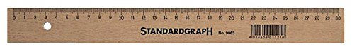 Standardgraph 9064 Holzlineal - 40 cm