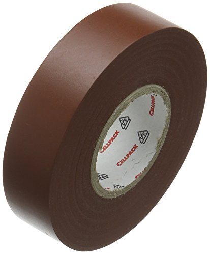 Cellpack 145805 128 0,15–19–25, PVC Isolierband, braun, 1 Stück Isolierband