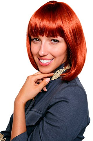 WIG ME UP - 7803-135 SEXY WIG Perücke Page/Bob rot glatt 25cm