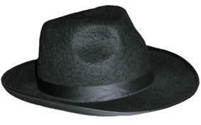 PARTY DISCOUNT Hut Al Capone, schwarz, Einheitsgröße
